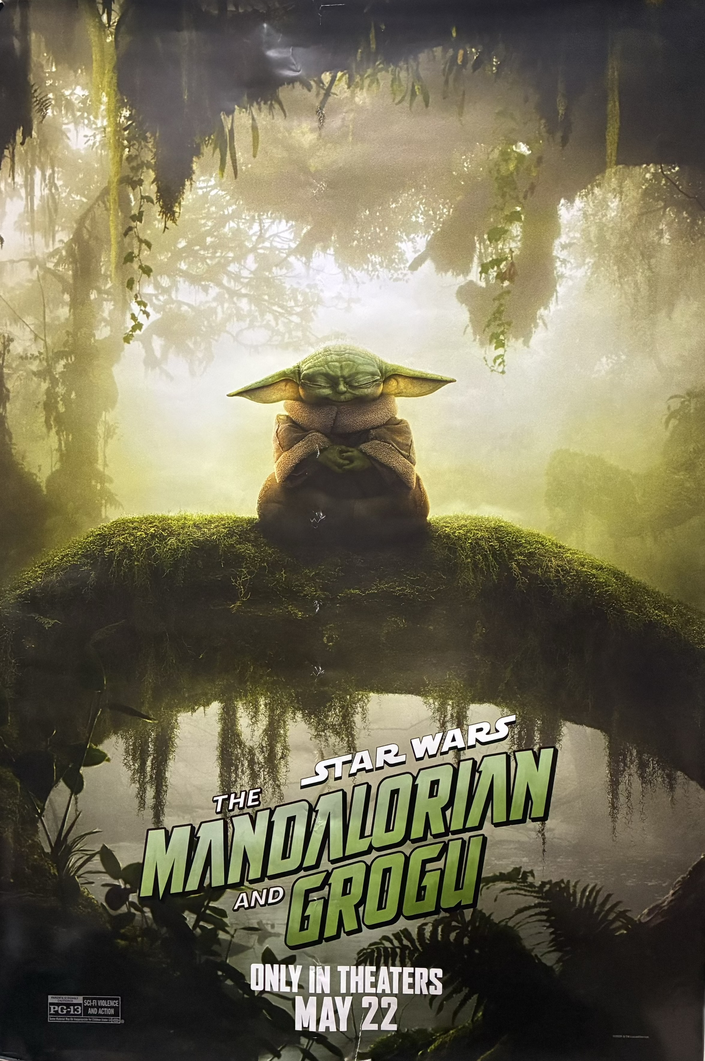 Star Wars: The Mandalorian And Grogu (2026) Pedro Pascal Brendan Wayne 27"x40" Unfolded Grogu style eArtFilm movie posters