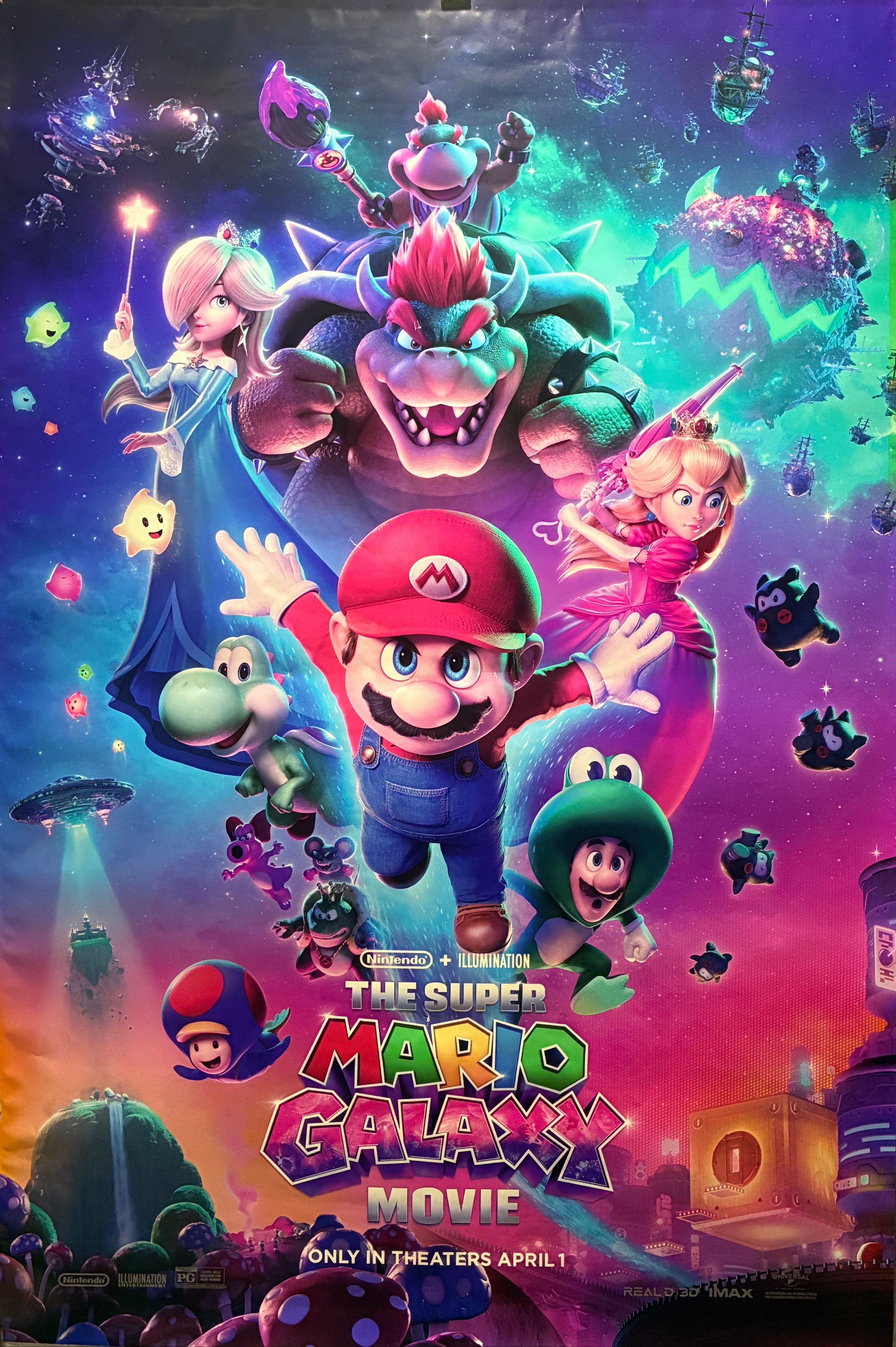 Super Mario Galaxy Movie  (2026) Brie Larson Chris Pratt Jack Black 27"x40" unfolded