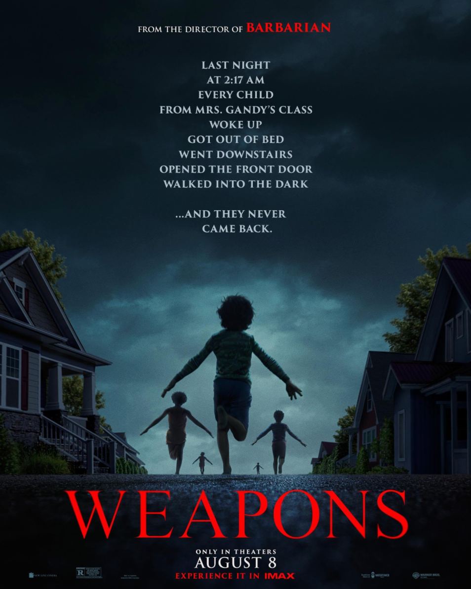 Weapons (2025) Josh Brolin Julia Garner Alden Ehrenreich  Advance 48"x70" Unfolded Horror