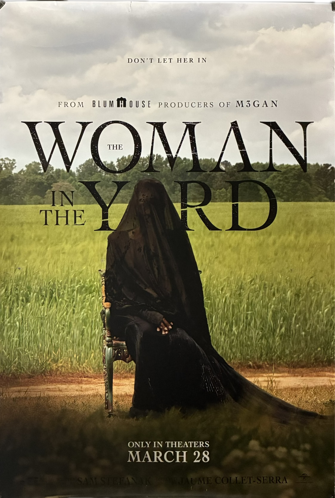Woman In The Yard (2025) 27x41 Danielle Deadwyler, Okwui Okpokwasili Blumhouse Unfolded