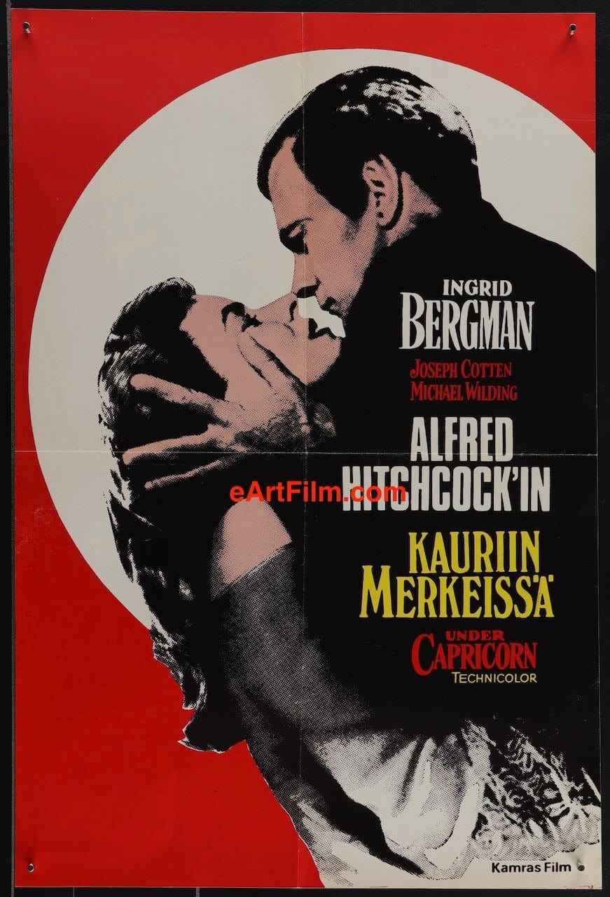 eArtFilm.com Finland approximately 15.75"x 23.50" Under Capricorn R1975 Ingrid Bergman, Joseph Cotten, Alfred Hitchcock Finland