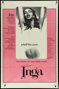 eArtFilm.com One Sheet 27"x41" Inga 27x41 1968 Joseph Sarno Marie Liljedahl Thomas Ungewitter Swedish exploitation classic