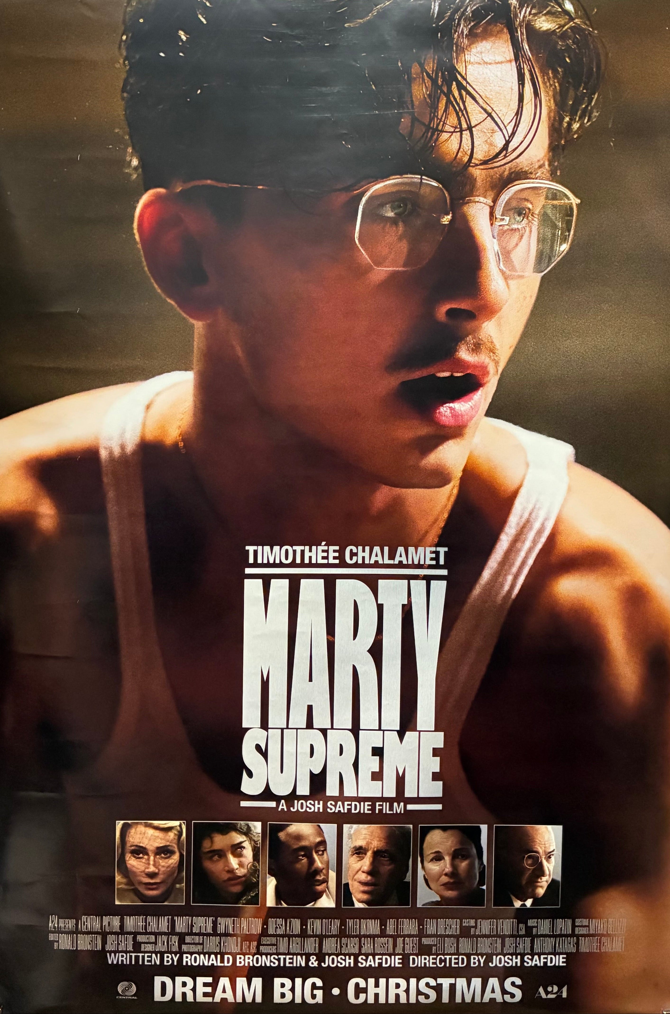 rty Supreme (2025) Timothee Chalamet Gwyneth Paltrow Fran Drescher 27"x40" Unfolded