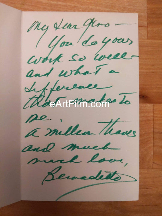 eArtFilm.com 3"x5" thank you card Bernadette Peters autographed 3x5 thank you card