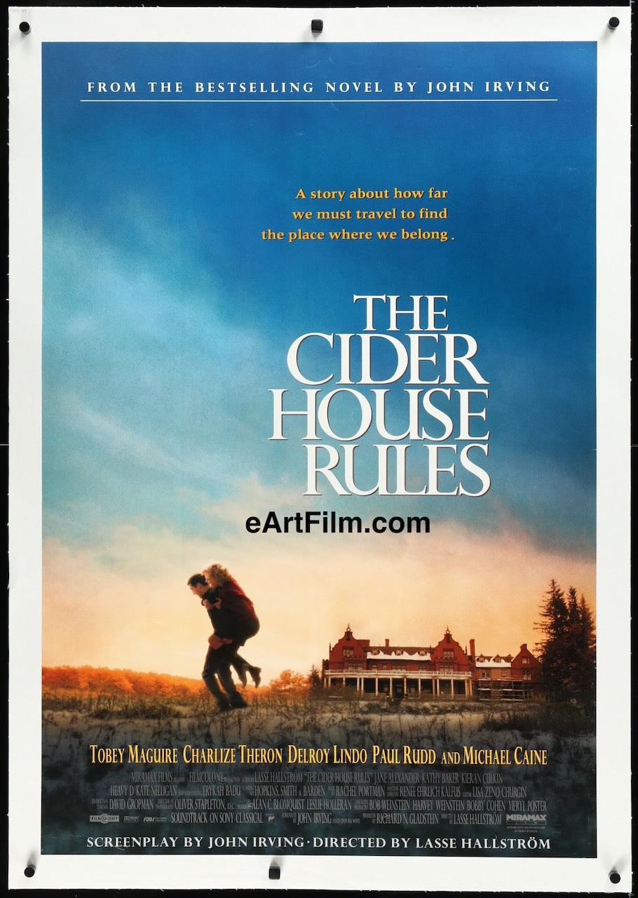 Cider House Rules 1999 linenbacked Tobey McGuire Charlize Theron Michael Caine eArtFilm movie posters