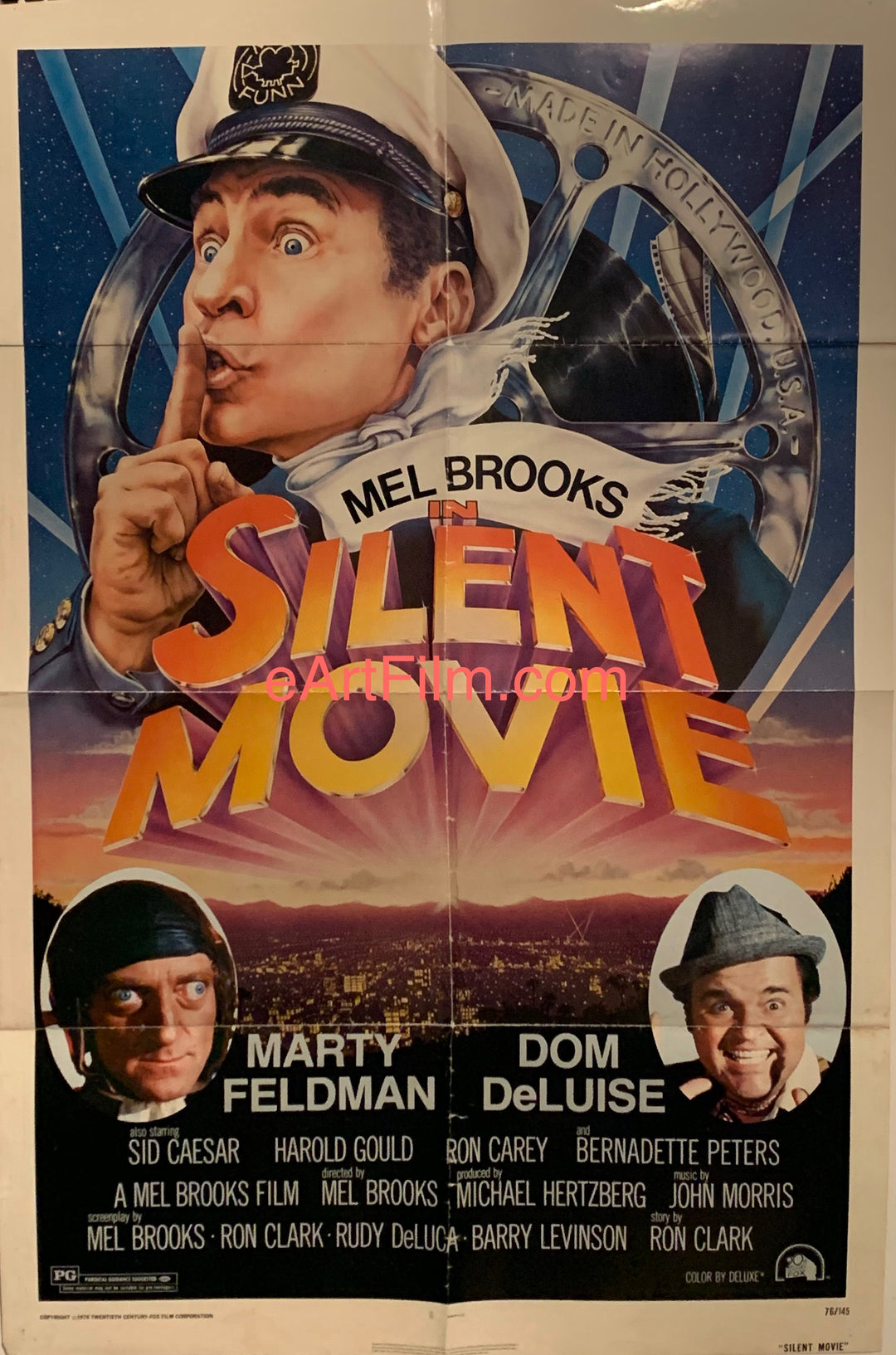 Silent Movie 27x41 1976 Mel Brooks comedy classic Marty Feldman Dom DeLuise eArtFilm movie posters