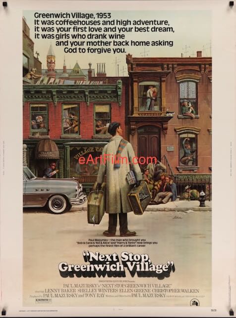 Next Stop Greenwich Village Paul Mazursky Christopher Walken 1976 30x40 eArtFilm movie posters