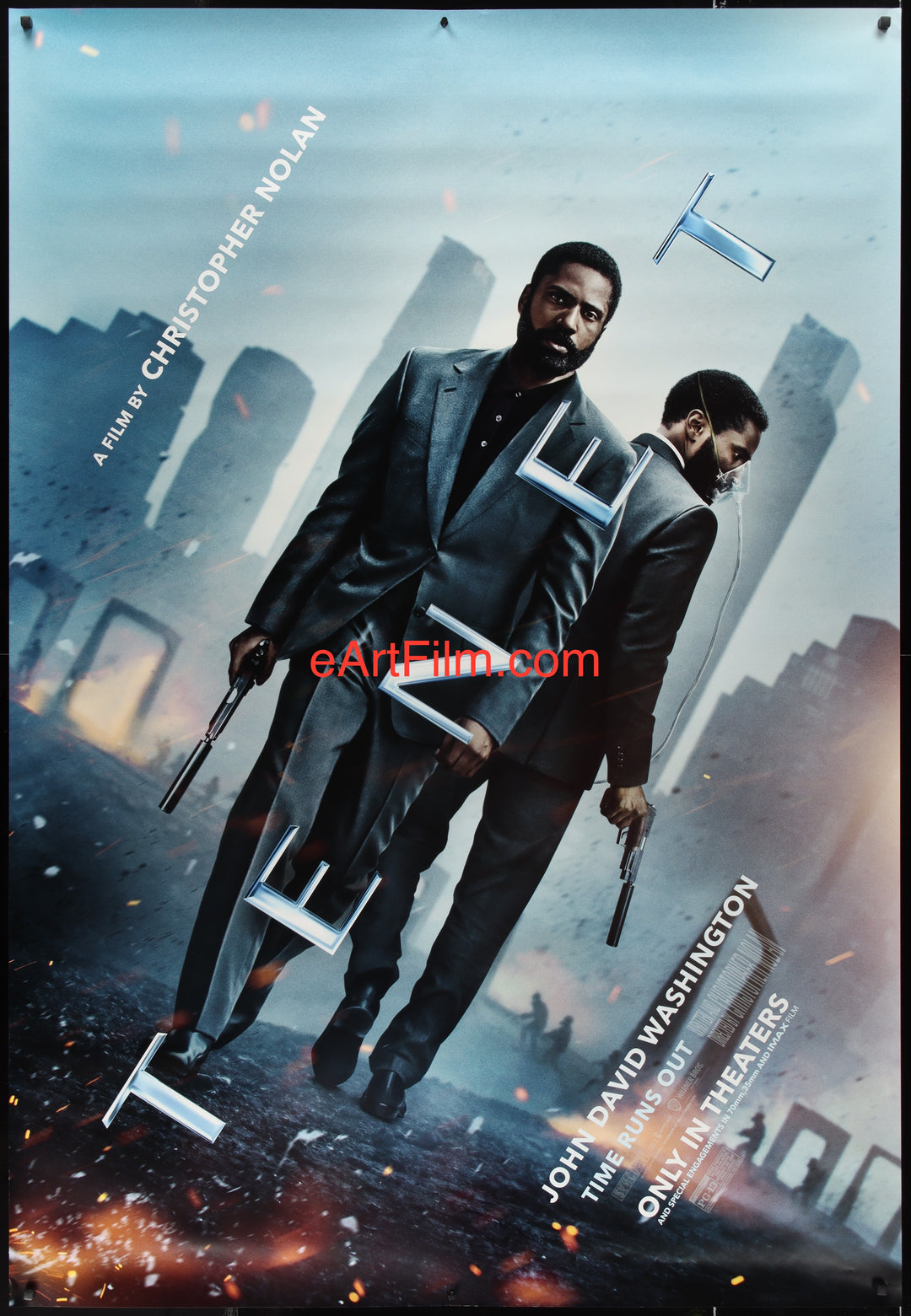 Tenet 2020 48x70 Christopher Nolan sci-fi thriller with Robert Pattinson eArtFilm movie posters