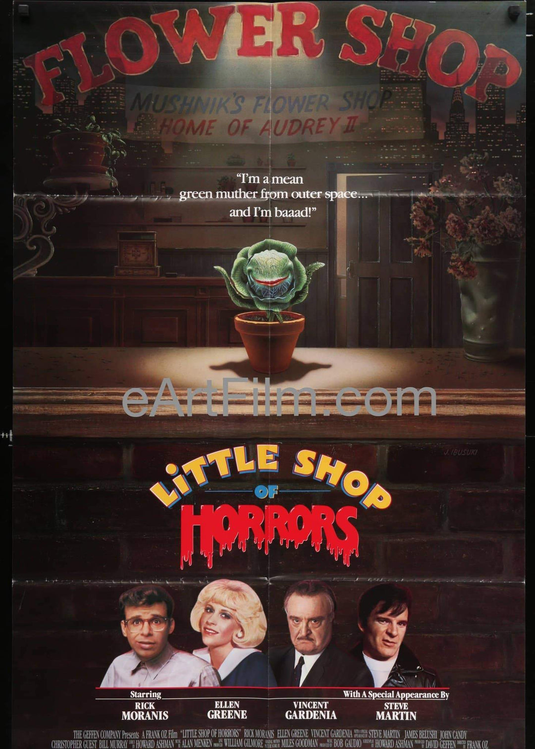 eArtFilm.com Advance U.S One Sheet (27"x40.5") Little Shop Of Horrors-1986-27x40-Roger Corman-Rick Moranis-Bill Murray