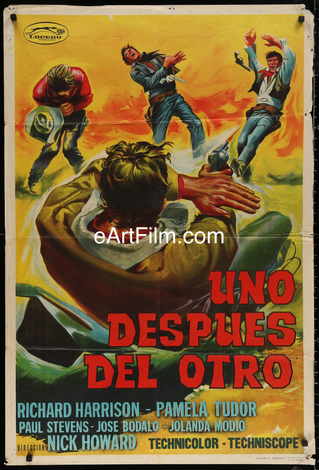 eArtFilm.com Argentina (28"x43") One After Another aka Uno dopo l'altro 1968 28x43 vintage spaghetti western art