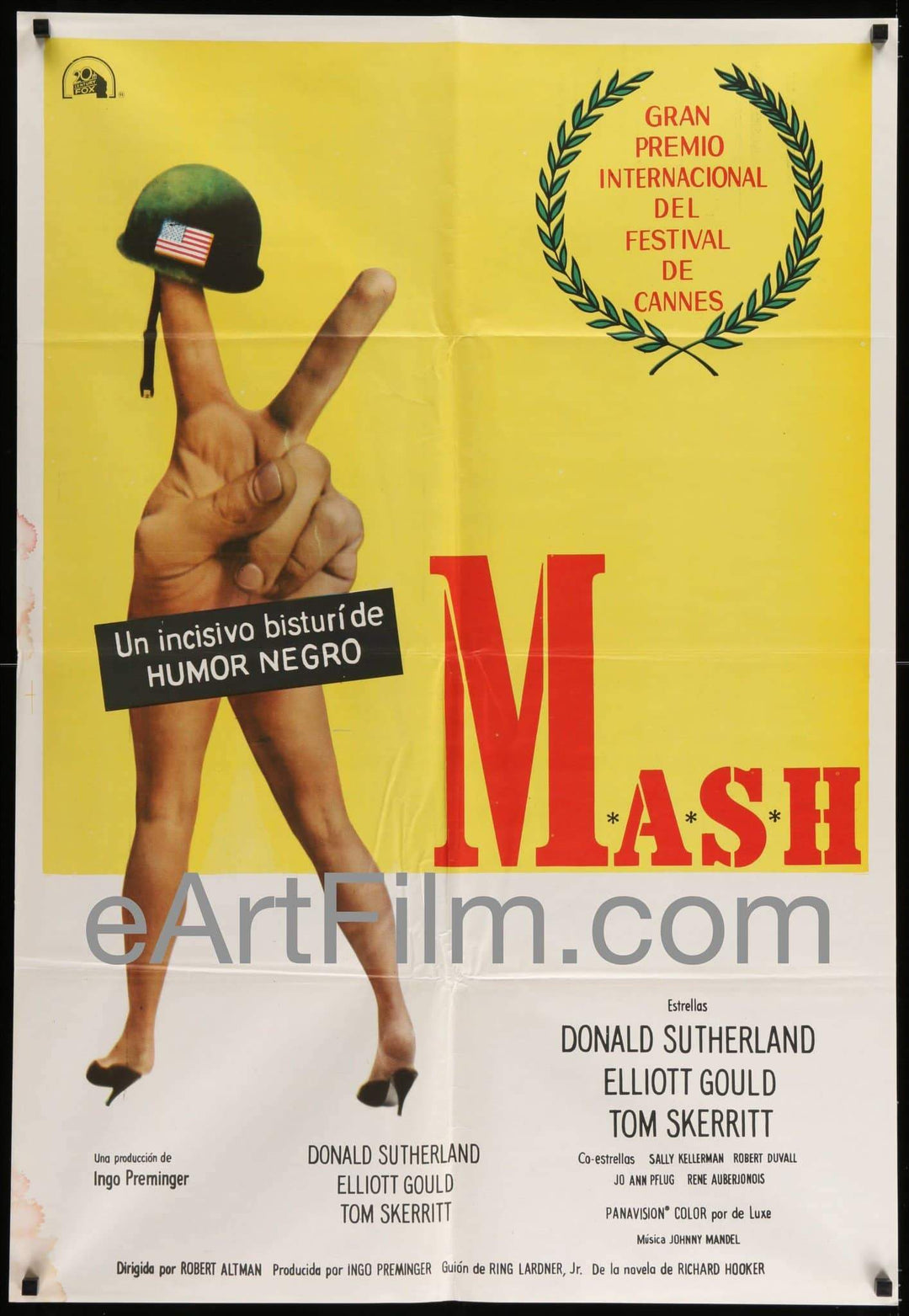 eArtFilm.com Argentina release poster (29.25"x43.25") M*A*S*H  1970 29.25x42.25 Original Vintage Argentinean Movie Poster
