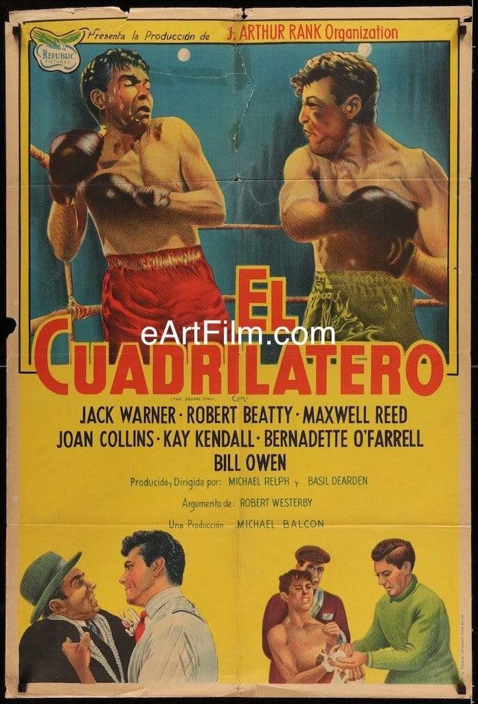 eArtFilm.com Argentina release poster (29.25"x43.25") Square Ring 1953 29x43 Argentina Movie Poster boxing drama