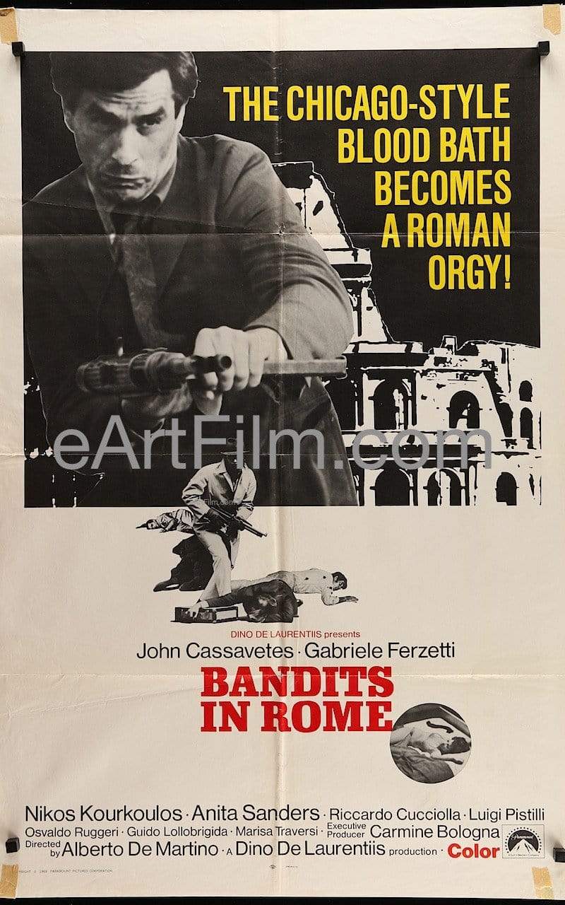 eArt/Film Bandits In Rome 1968 27x41 Original U.S One Sheet Movie Poster