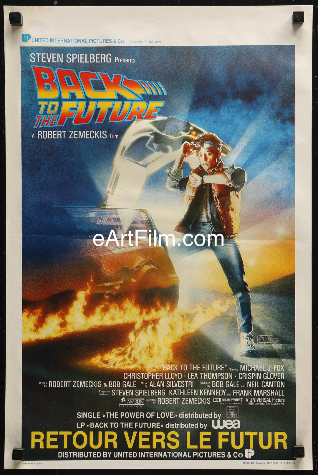 eArtFilm.com Belgian (14.25"x21.50") Back To The Future Belgian 1985 Michael J. Fox-Christopher Lloyd time travel