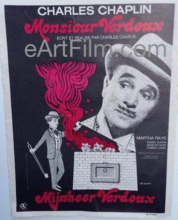 eArtFilm.com Belgium (14"x22") Monsieur Verdoux 1947 14x22 Movie Poster Belgium