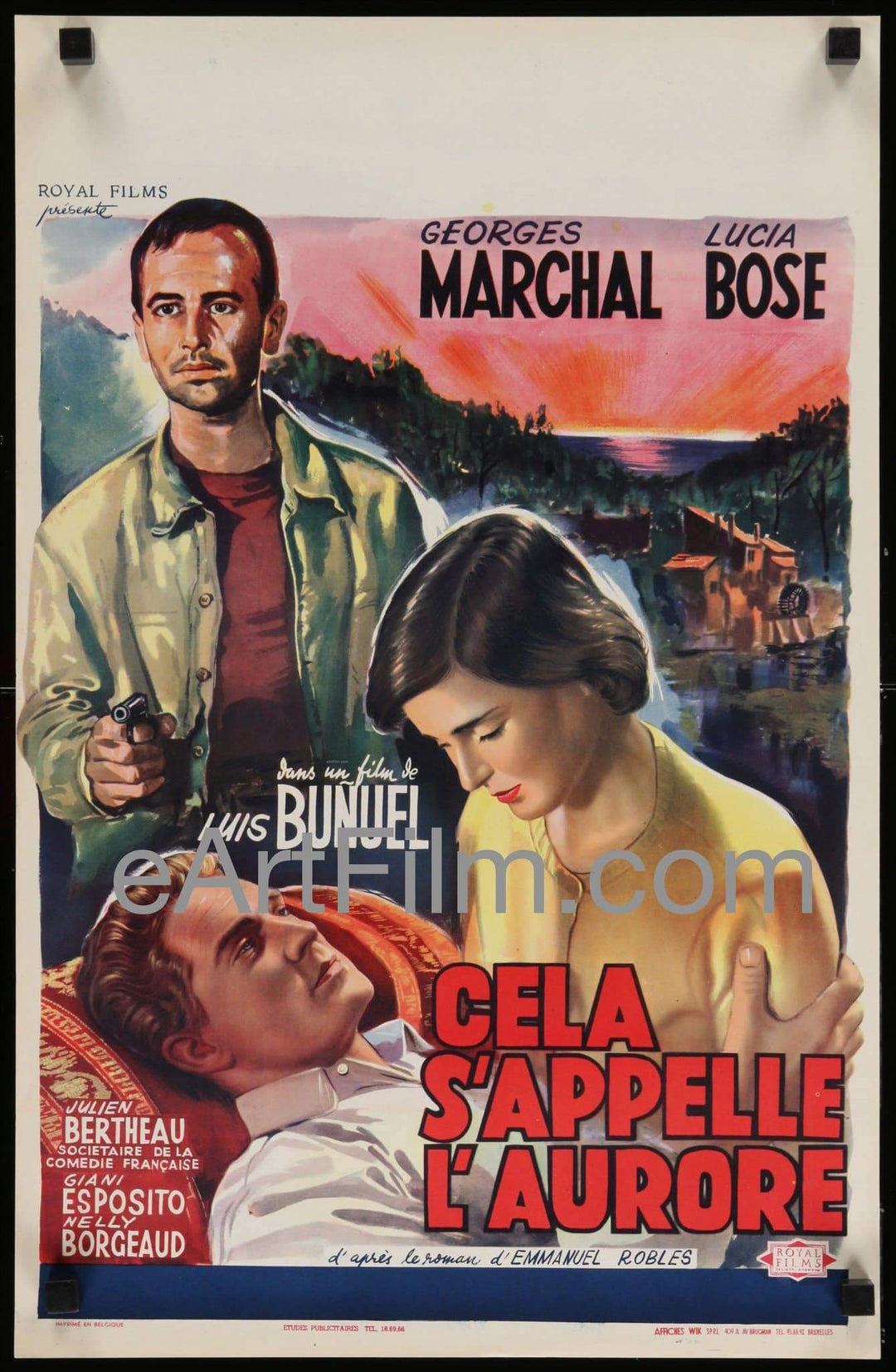 eArtFilm.com Belgium (14"x22") That Is The Dawn 1956 14x21.5 Belgium Unfolded Movie Poster Luis Bunuel