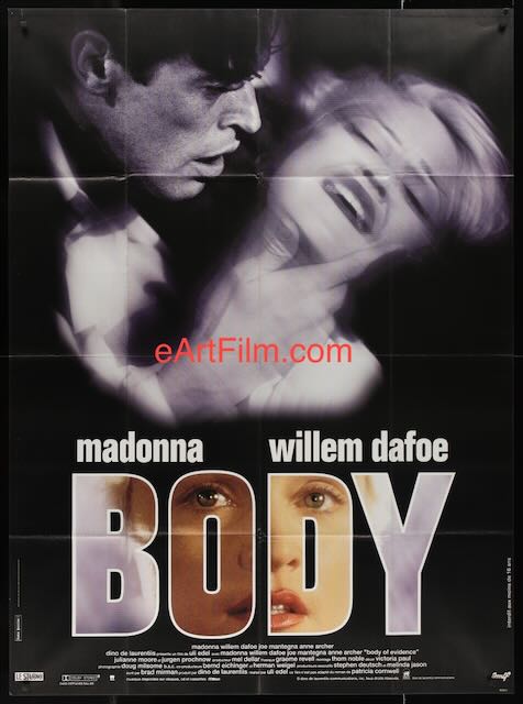 Body Of Evidence Madonna Willem Dafoe Français 1 Panneau 1993 45x62 thriller policier Affiche de film