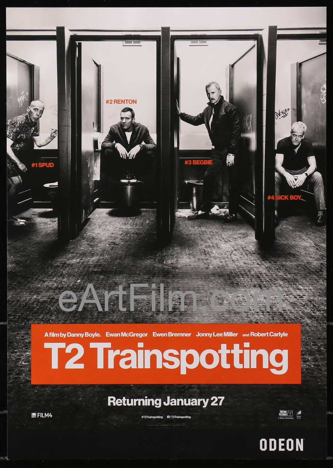 eArtFilm.com British Mini Poster 11.25"x15.75" T2 Trainspotting English mini poster 2017 Ewan McGregor Danny Boyle