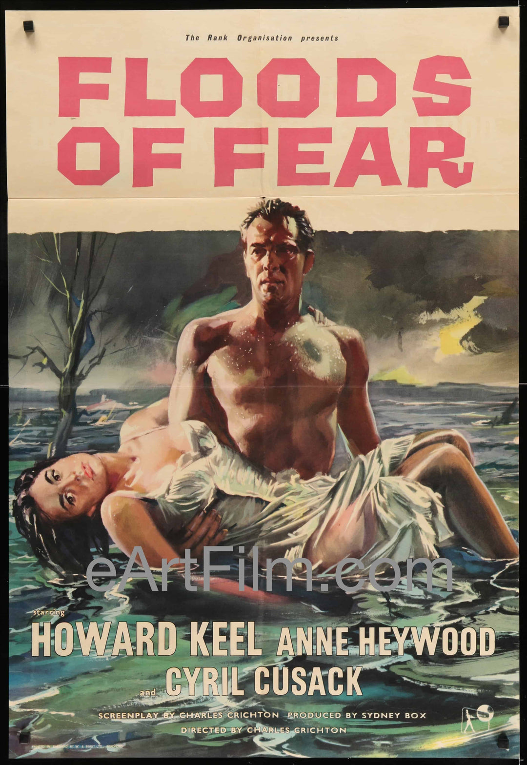 eArtFilm.com British One Sheet (2.57"x40") Floods Of Fear-Howard Keel-Anne Heywood-1959-English-27x40