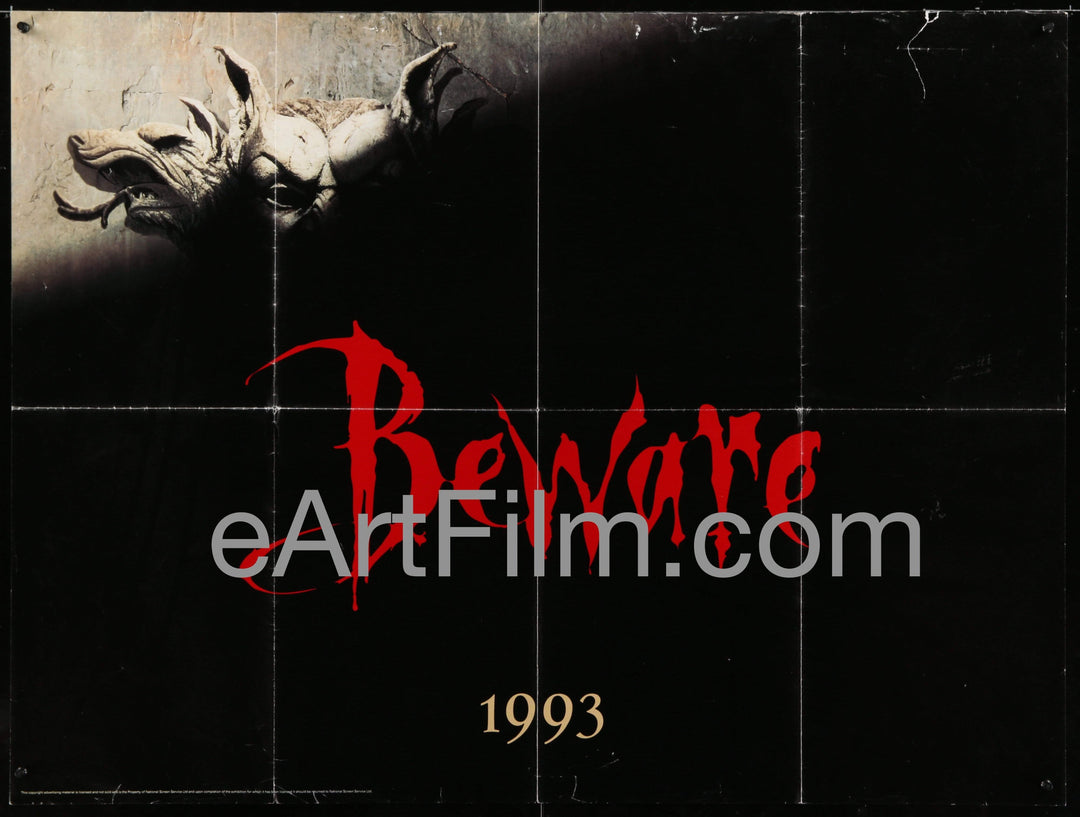 eArtFilm.com British Quad Crown Teaser (30"x40") Bram Stoker's-Dracula-Keanu Reeves-Gary Oldman-Francis Ford Coppola-1993