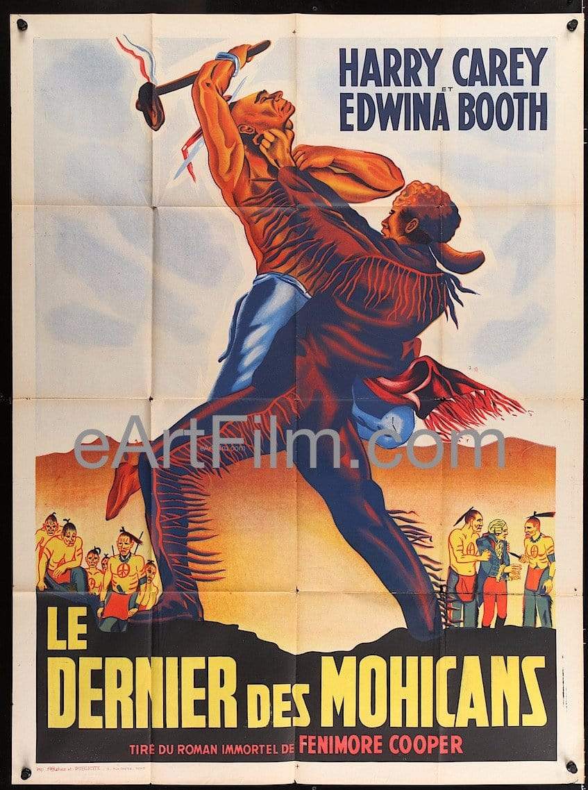 eArtFilm.com French 1 Panel (47.25"x63") Last of the Mohicans R1950's/1932 47.25x63 French 1 Panel Poster
