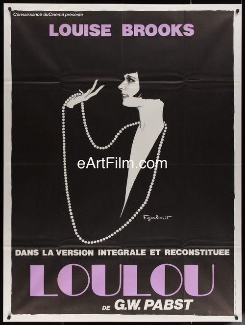 eArtFilm.com French 1 Panel (47.5"x63") Pandora's Box aka LuLu 47x63 French 1p R1970s Louise Brooks G.W. Pabst film classic