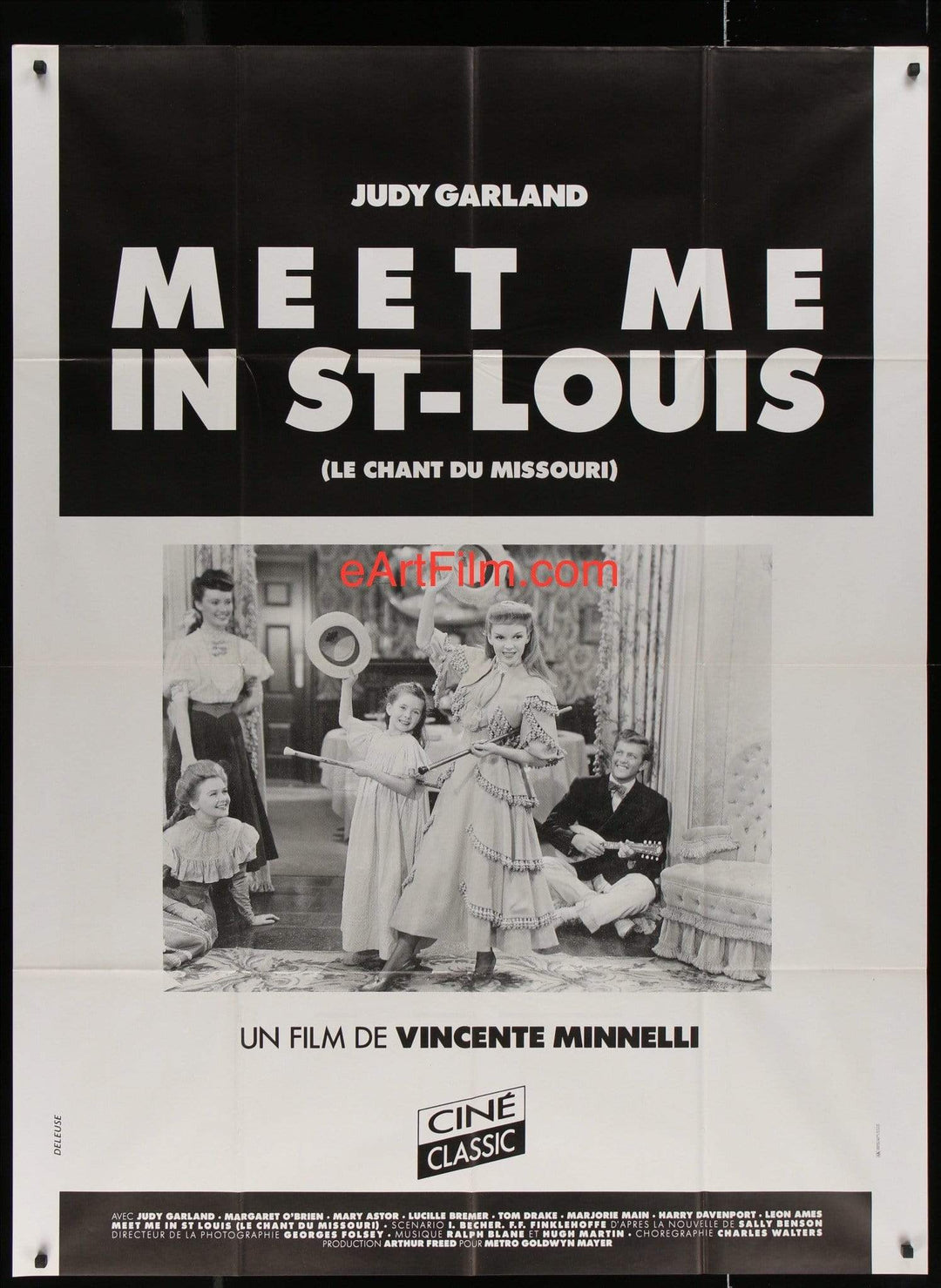 eArtFilm.com French 1 Panel Grande (45.5"x61") Meet Me In St Louis R2000's 45x61 France Judy Garland classic musical 1944