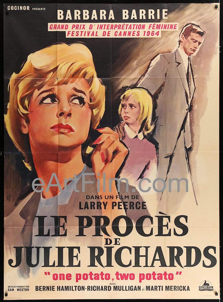 eArtFilm.com French 1 Panel Grande (45.5"x62.25") One Potato Two Potato-Julie Richards-1964-45x62-One Panel Grande-France