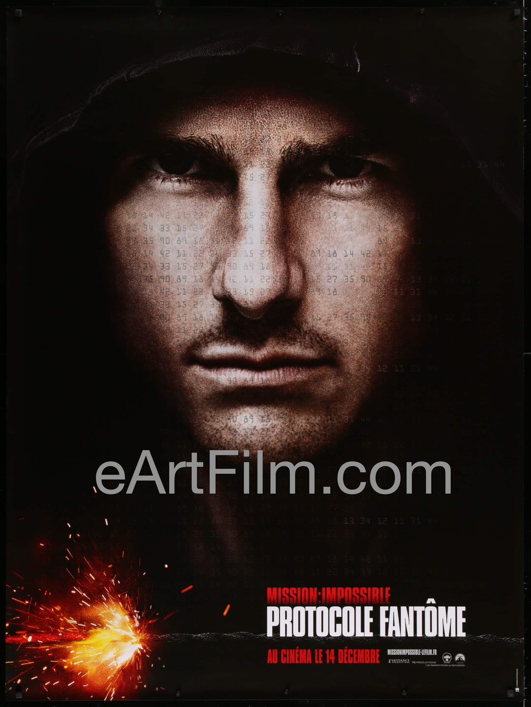 eArtFilm.com French 1 Panel Grande (46.5"x62.25") Mission: Impossible-Ghost Protocol French 1 Panel 2011 46x62 Tom Cruise