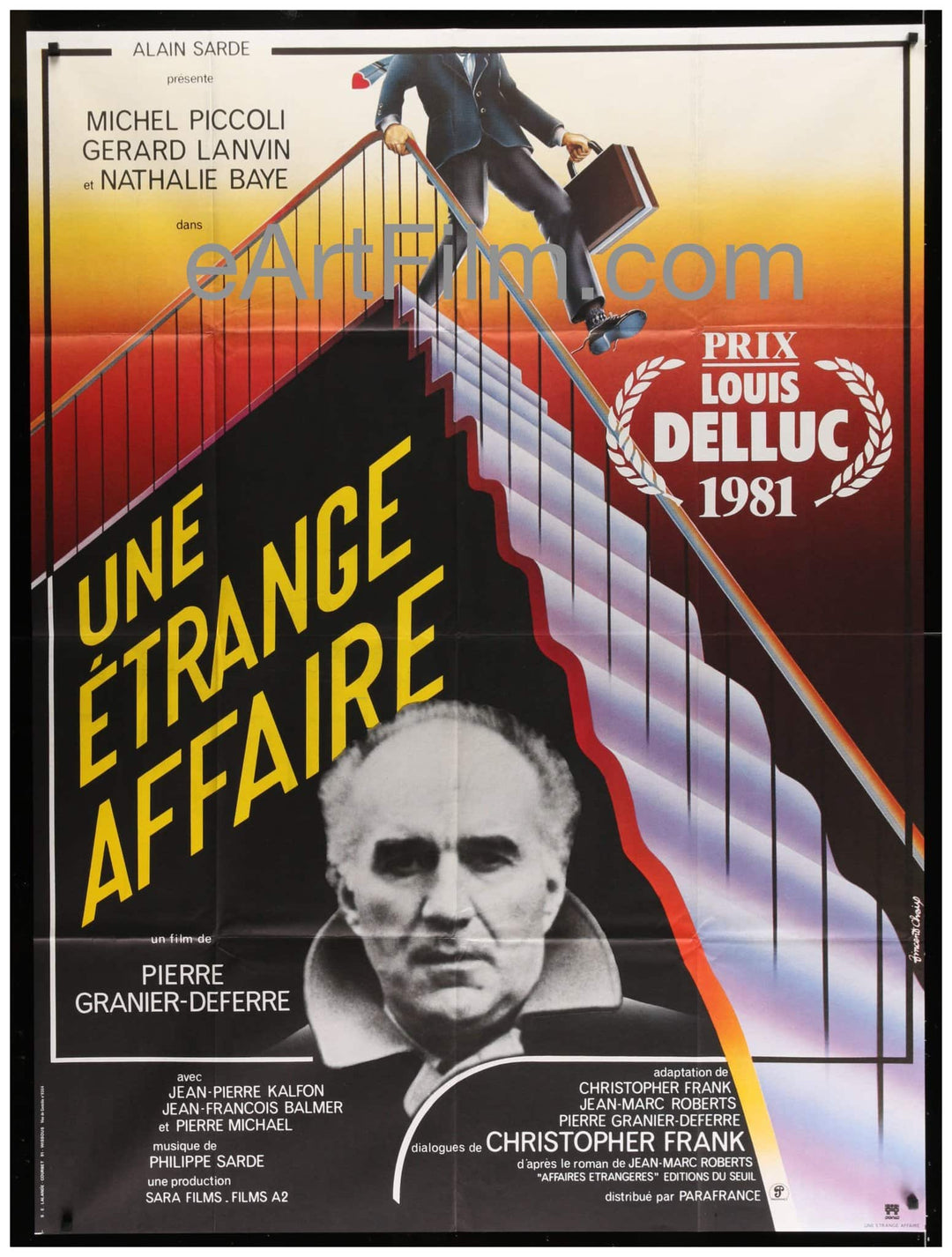 eArtFilm.com French 1 Panel Grande (46"x61.75") Strange Affair 1981 46x61.75 One Panel Grande France
