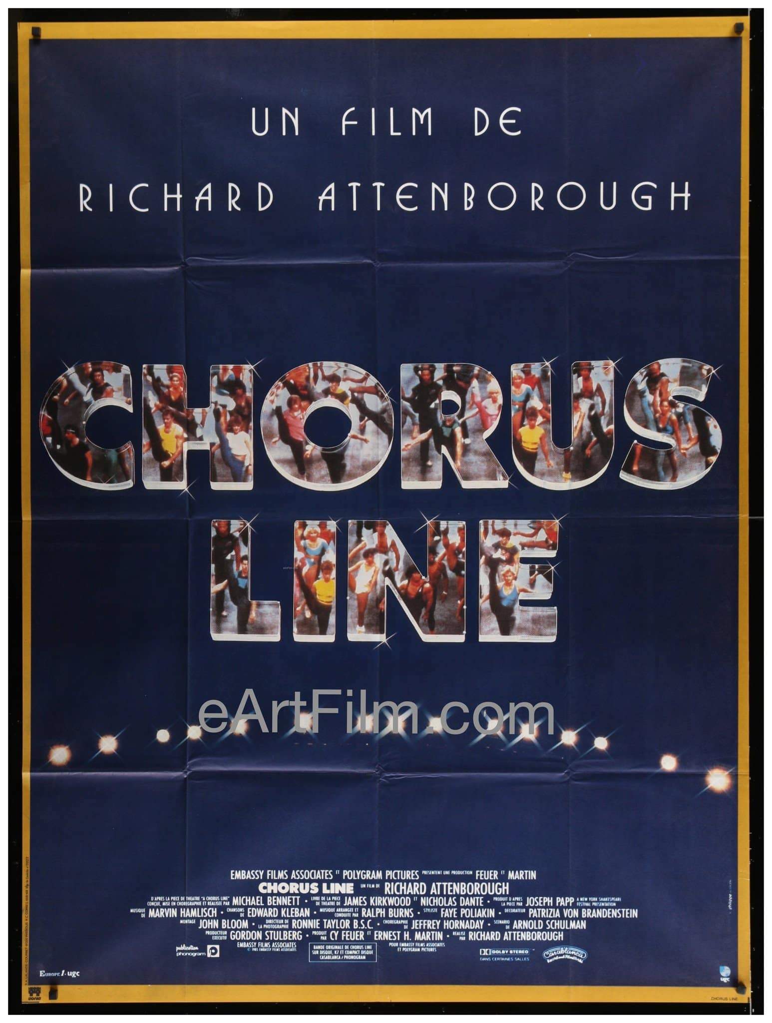 eArtFilm.com French 1 Panel Grande (46"x62") Chorus Line 1985 46x62 French 1 Panel Grande