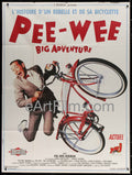 eArtFilm.com French 1 Panel Grande (47.25"x62.75") Pee-Wee's Big Adventure original movie poster Paul Reubens 1987 47x62