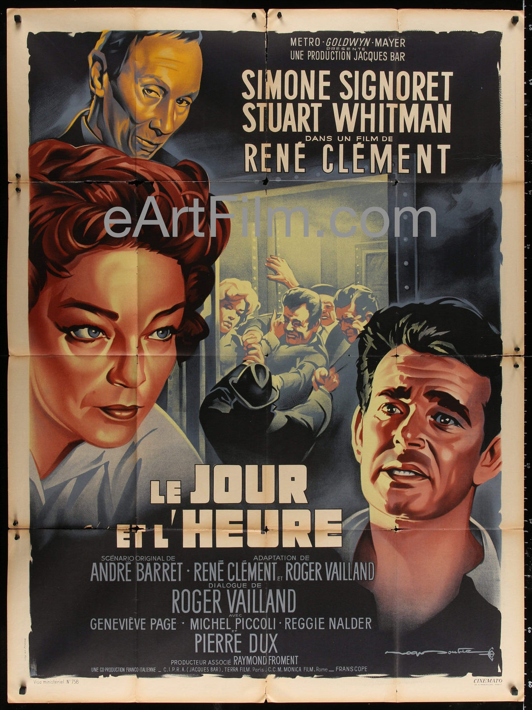 eArtFilm.com French 1 Panel Grande (47"x63") Day and the Hour 1963 47x63 French 1P Rene Clement Simone Signoret