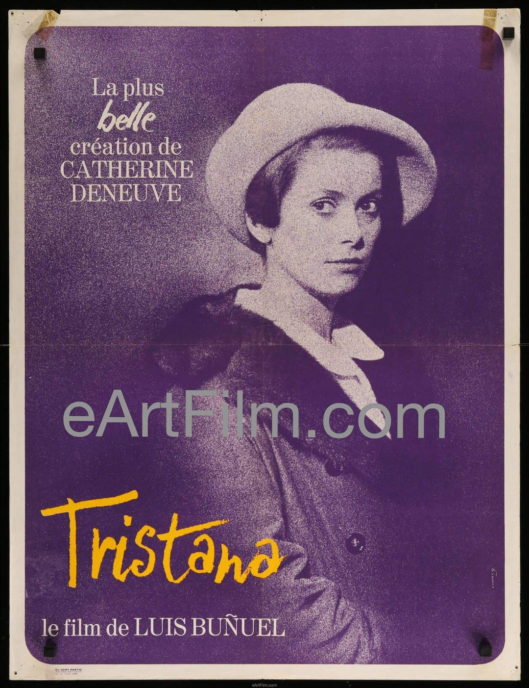eArtFilm.com French Affiche Movie Poster (23"x31") Tristana-French-1970-23x31-Luis Bunuel-Catherine Deneuve