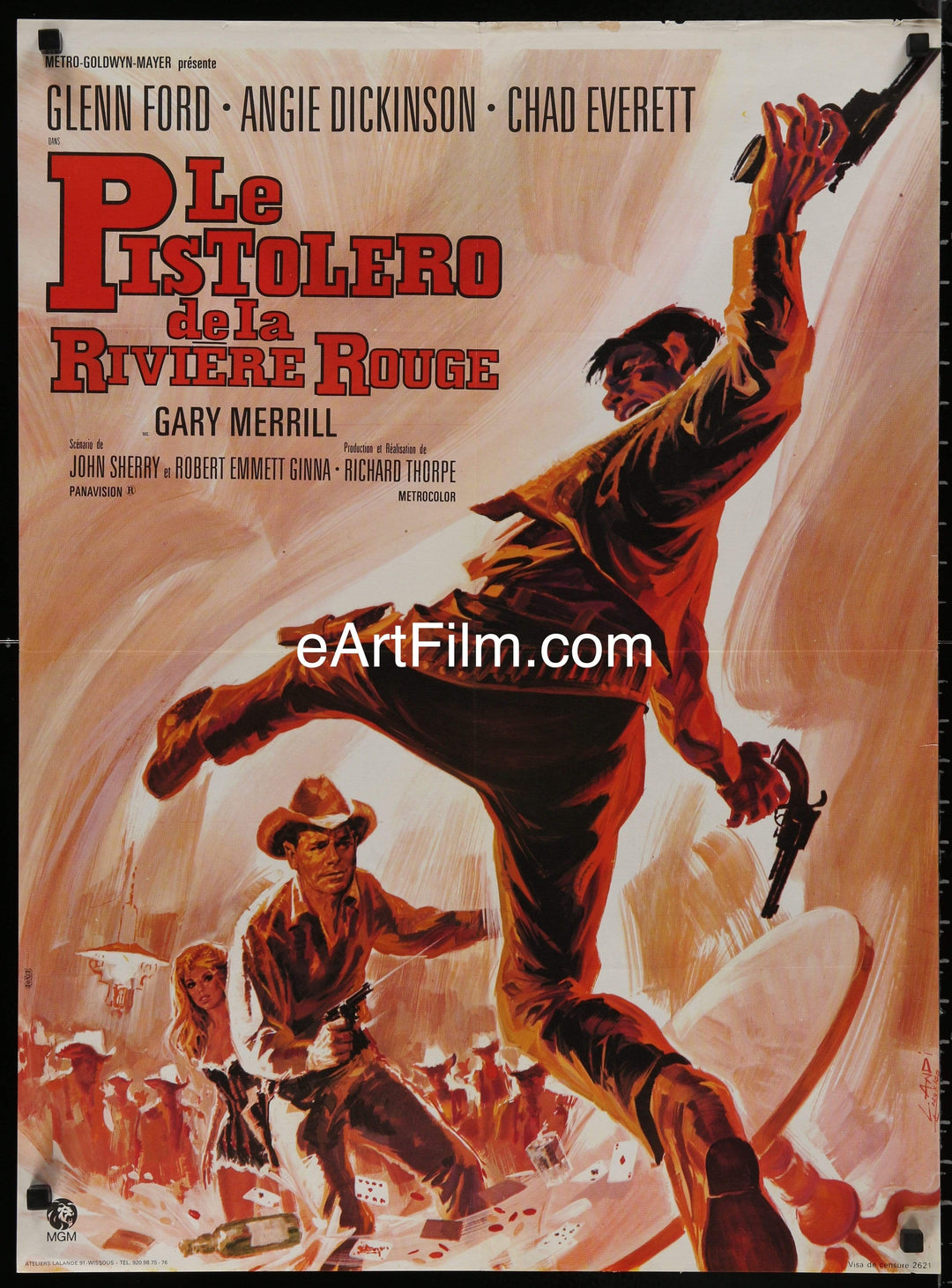 eArtFilm.com French Affiche Movie Poster (23"x32") Last Challenge aka The Pistolero of Red River 1967 27x41 gunslinger western