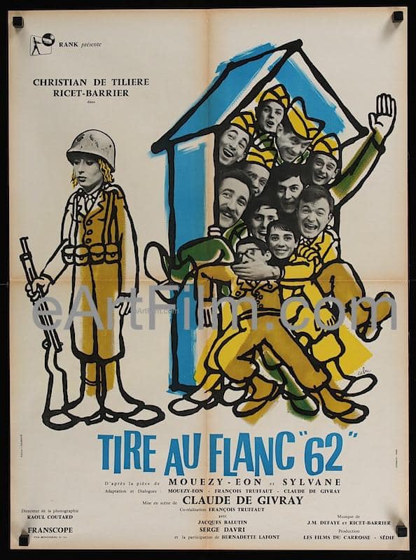 eArtFilm.com French Affiche poster (22"x30") Army Game, The aka Tire-au-flanc 62  22x30 French Affiche Movie Poster