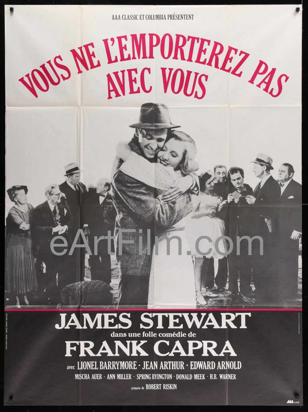 eArtFilm.com French One Panel Grande (46"x61")-Original-Vintage-Movie-Poster You Can't Take It With You  R80's/1938 46x61.75 French 1 Panel Grande