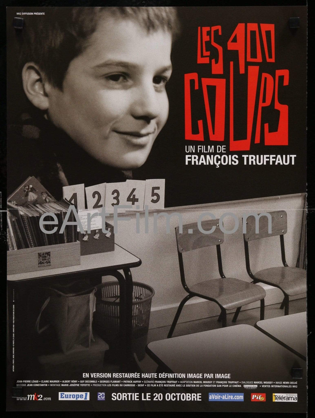 eArtFilm.com French "Petite" (15.75"x21") Default 400 Blows-Francois Truffaut-Jean-Pierre Léaud-French Petite-16