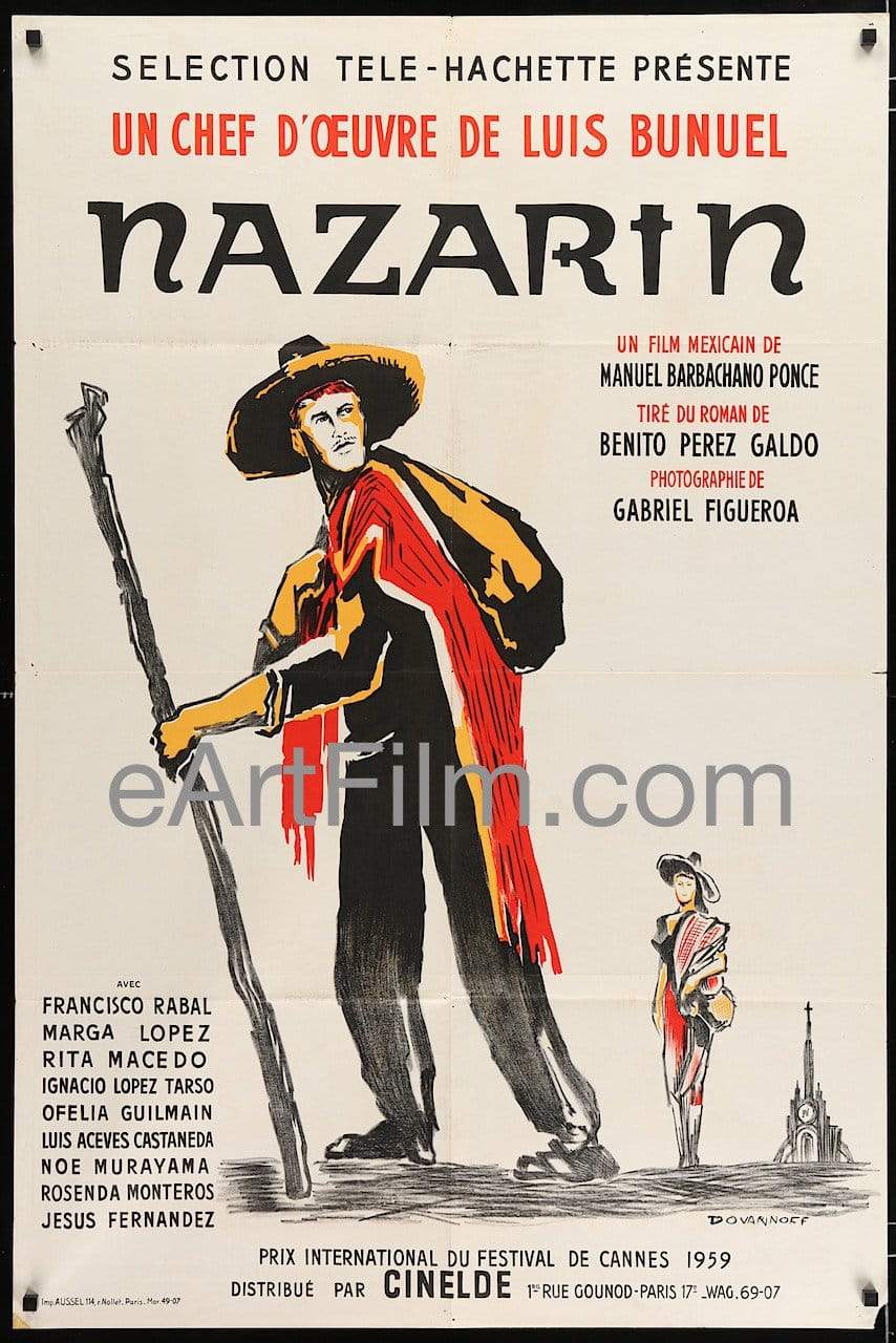 eArtFilm.com French release poster (32"x46") Nazarin-Luis Bunuel-1959 32x46-France