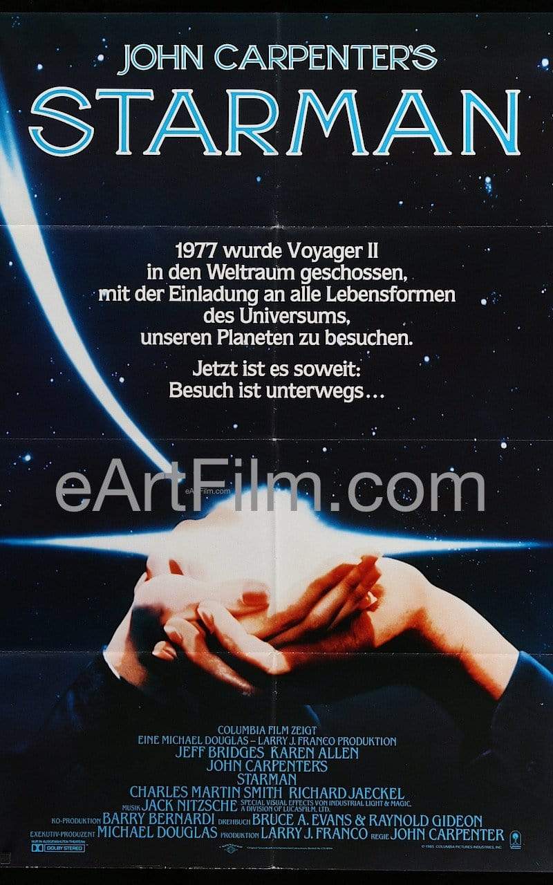 eArtFilm.com German A0 Poster (33"x47")-Original-Vintage-Movie-Poster Starman 1985 33x47 A0 Movie Poster Germany