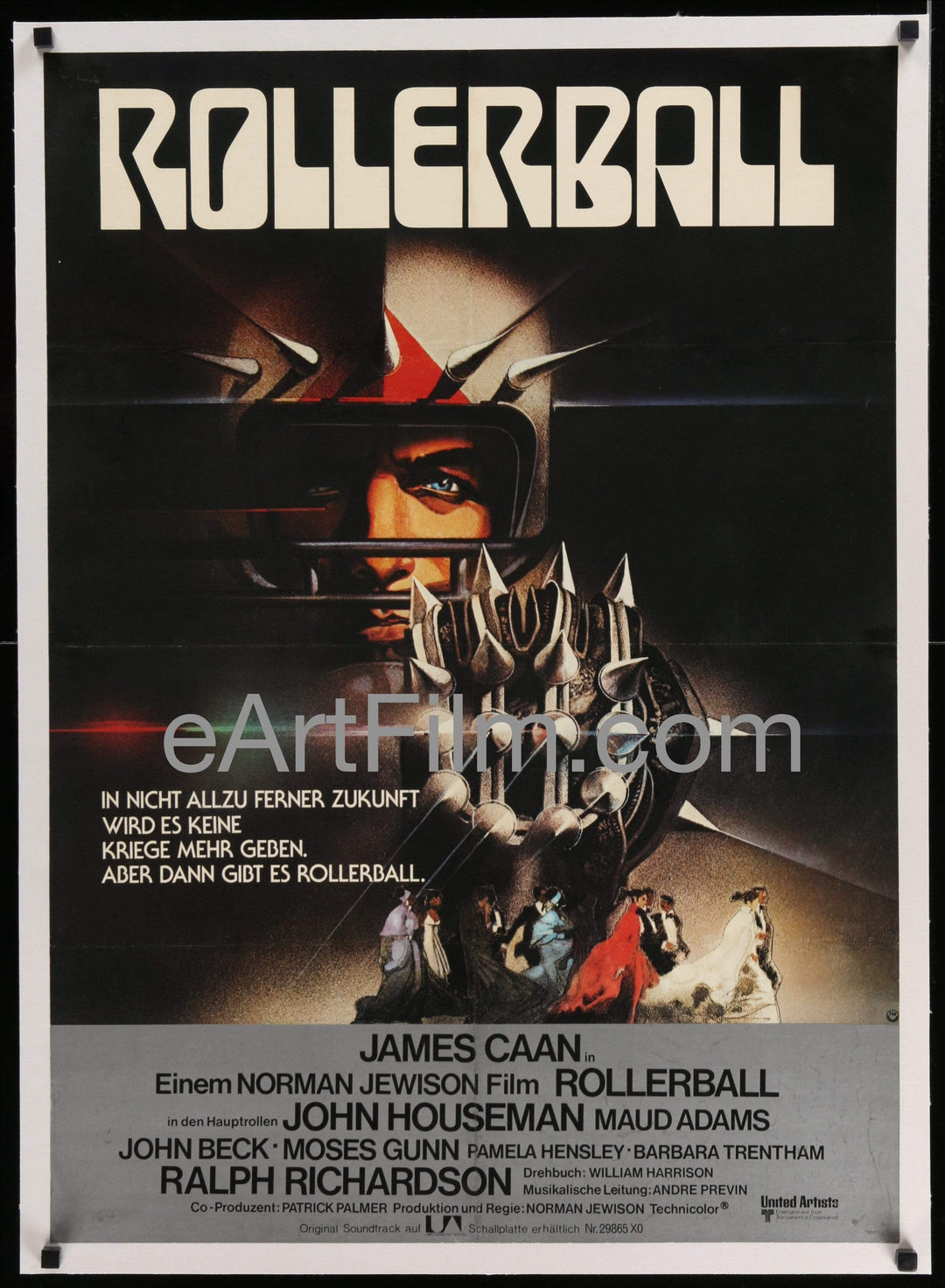 eArtFilm.com German A1 (23"x33") Linen backed Rollerball-Linen-James Cann-John Houseman-Maud Adams-German A1-23x33