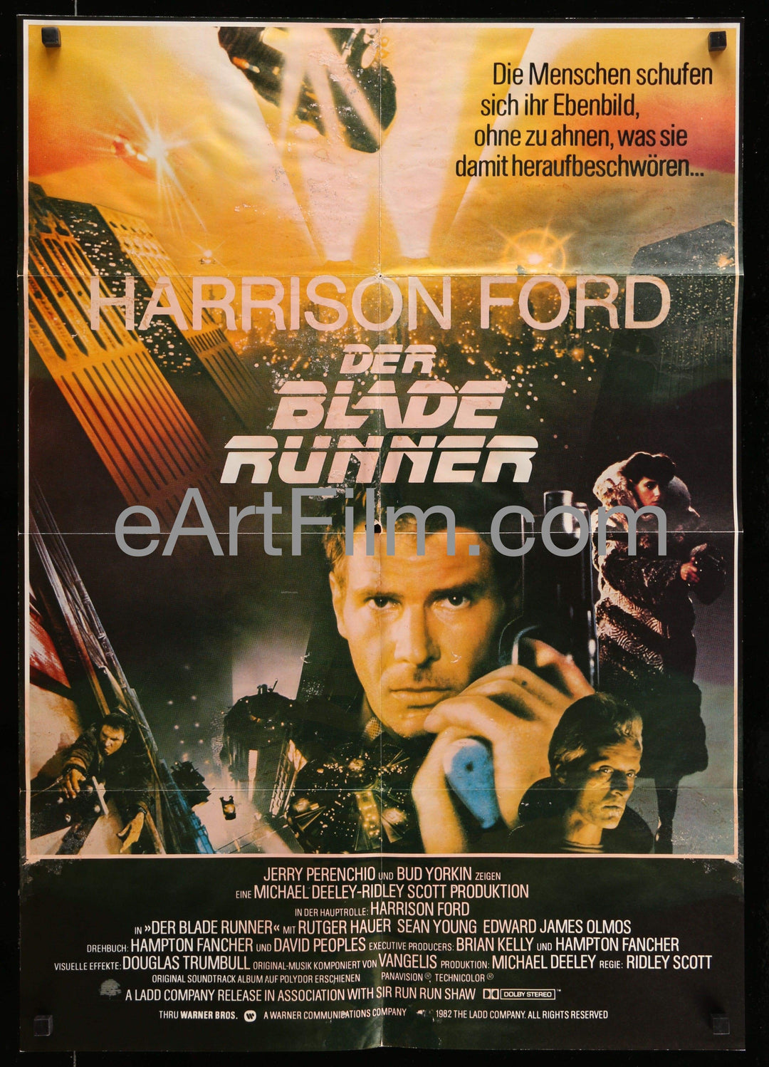 eArtFilm.com German "A1" Movie Poster (22"x33") Blade Runner-Harrison Ford-Rutger Hauer-Sean Young-Daryl Hannah-1982-22x33