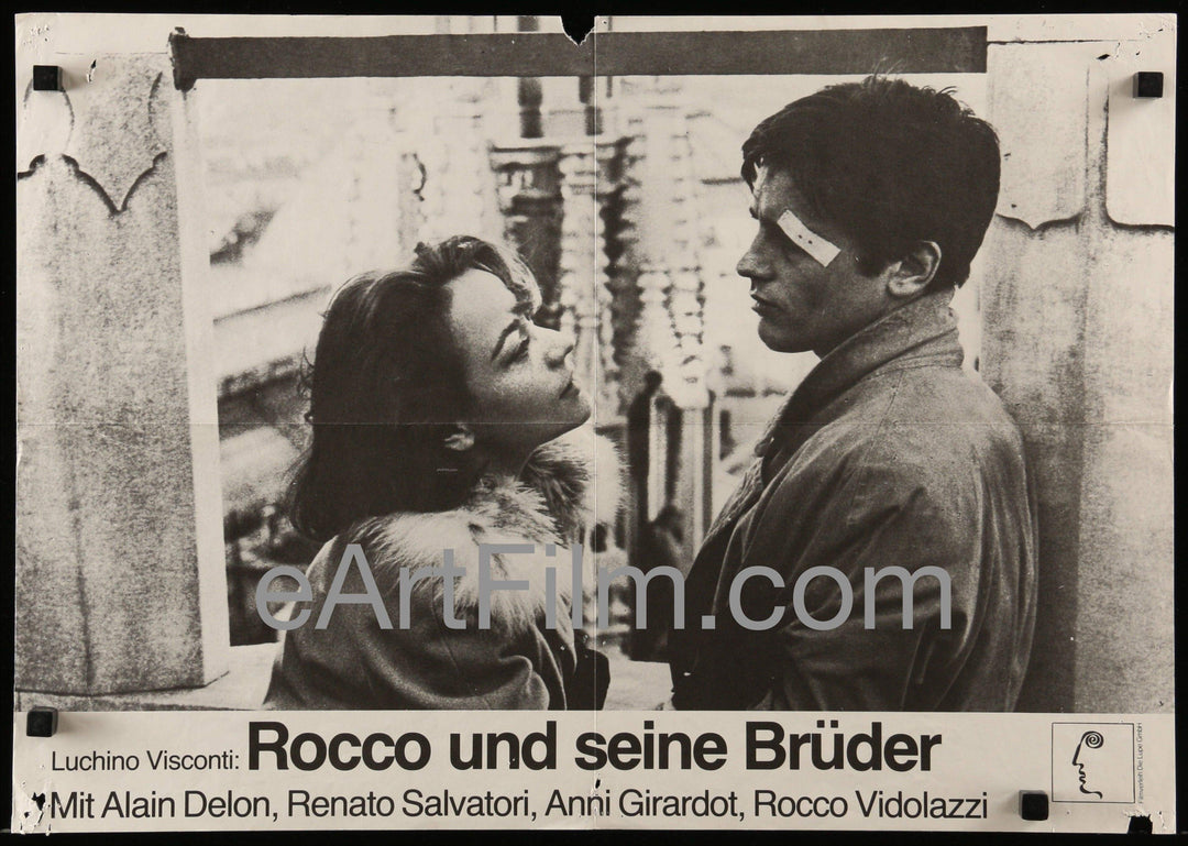 eArtFilm.com German A2 (17"x24") Rocco And His Brothers-Claudia Cardinale-Alain Delon-Luchino Visconti-R70's