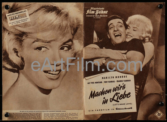 eArtFilm.com German Film Program (7.25"x10.25") Let's Make Love-Marilyn Monroe-Tony Randall-Yves Montand-1960-German program