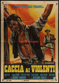 eArtFilm.com Italian 1 Panel (39"x55") 2 Fogli One Step To Hell Italian 1 Panel 39"x55" Ty Hardin action Renato Casaro artwork