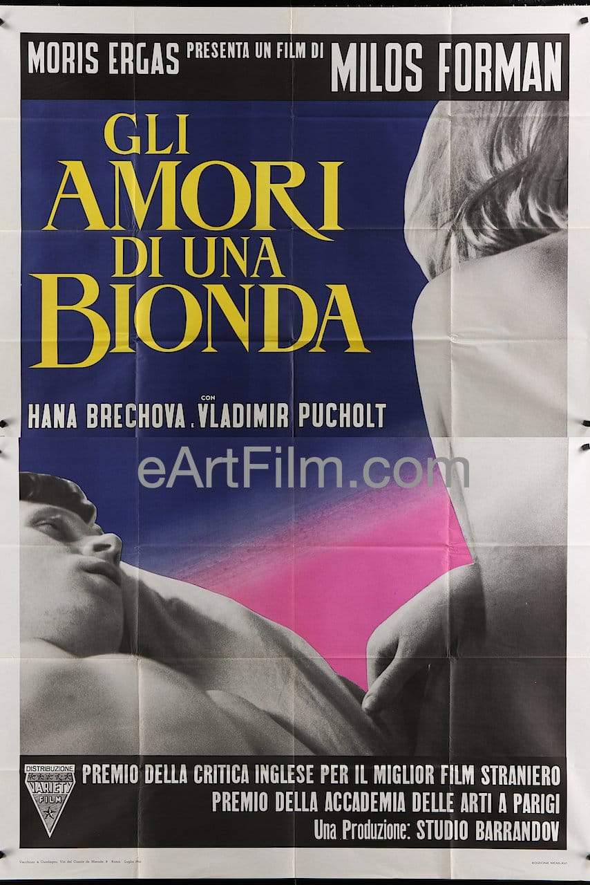 eArtFilm.com Italian 2 Panel (4 Fogli) (55"x78") Loves Of A Blonde Milos Forman 1965 55x78 Italian 2 Panel 4 Fogli