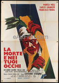 Savage City-Death Will Have Your Eyes Italian movie poster 55x78 1975 Farley Granger, Francisco Rabal, Helga Line, Horror, Italian 2 Panel (4 Fogli), Marisa Mell, Riccardo Salvino, Spanish/Italian, Thriller 