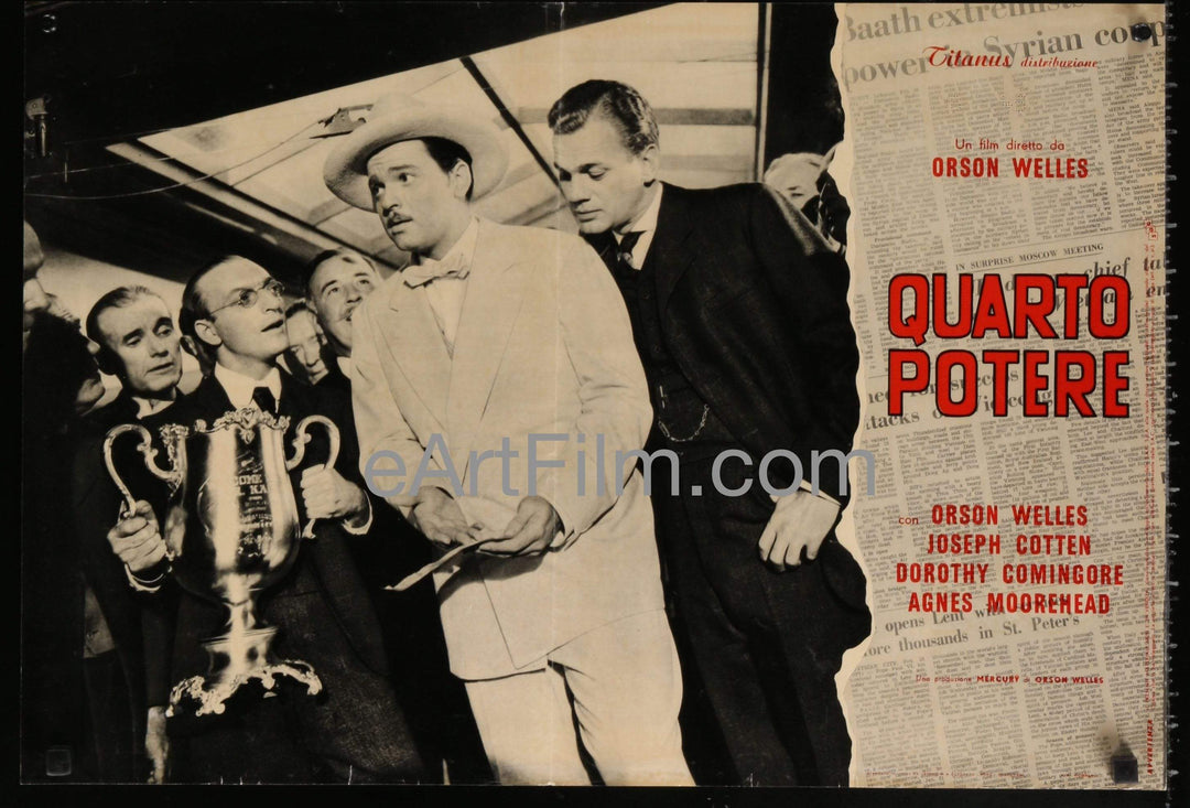 eArtFilm.com Italian Photobusta (17"x25") Citizen Kane R1966 17x25 Italian Photobusta 1-Orson Welles classic!
