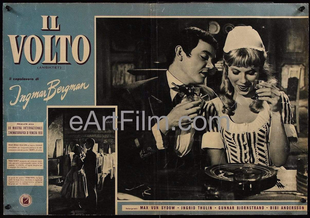 eArtFilm.com Italian Photobusta (18.5"x26.5") for this Swedish film. Magician, The/Il Volto/Ansiktet (1958)