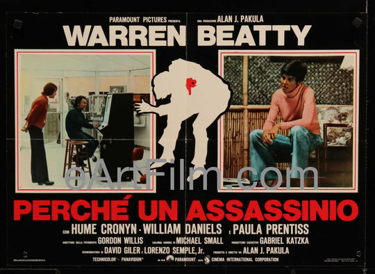 eArtFilm.com Italian Photobusta 18.75"x25.75" Parallax View-Alan J Pakula-Warren Beatty-Paula Prentiss-5 Italian photobusta's-18x27